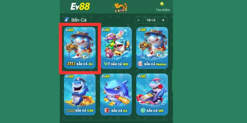 Bắn cá EV88 do nhà Jili cung cấp